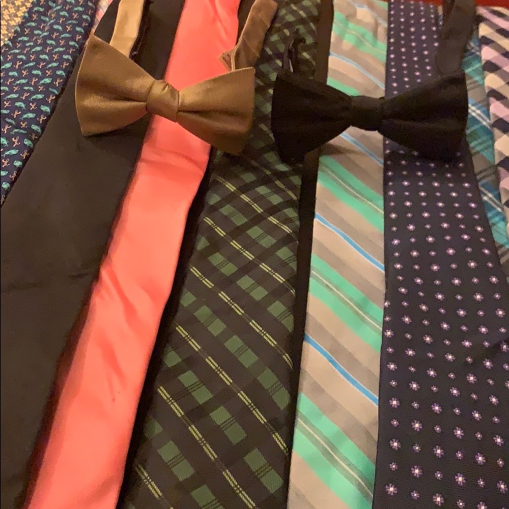 Ties and bow ties.